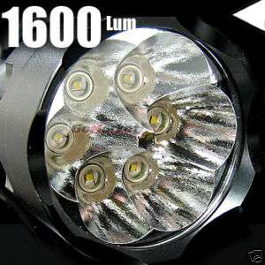 1600Lum CREE Q5 6x LED Lampe Taschenlampe + HOLSTER T6  