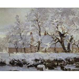 Leinwandbild auf Keilrahmen Claude Monet, La pie (Die Elster), 71 x 