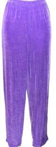 NEW Slinky Brand Embellished Tunic & Pants Set VIOLET  
