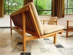   FREDERICIA Couch DREISITZER Canapé DENMARK Oak Wood  60er  