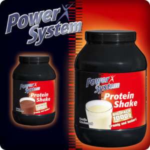 19,99€/1Kg Power System Protein Shake 1.000g Eiweiss Drink  