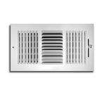 TruAire 10 in. x 4 in. 3 Way Wall/Ceiling Register