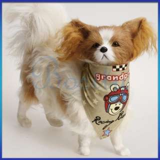 Pet Dog Puppy Cat Slide on Cotton Bandana Scarf Neckerchief Collar 