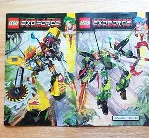   INSTRUCTION BOOKS 8113 8114 Exo Force Robots (BOOK ONLY, NO LEGO