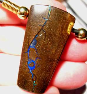 Boulder OPAL Pendant   100 Carats   With Chord No 186  