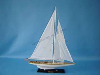 Intrepid 27 Model Sailboat Sailing Ship Beach Decor  