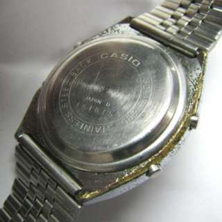 VINTAGE CASIO 82 M 1230 MELODY ALARM STAINLESS STEEL BACK JAPAN 1980S 