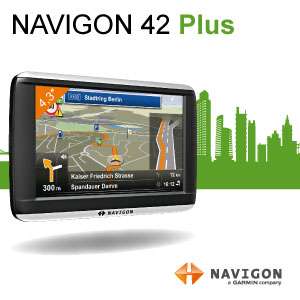 NAVIGON 42 Plus Navigationssystem (10,9cm (4,3 Zoll) Display, Europa 