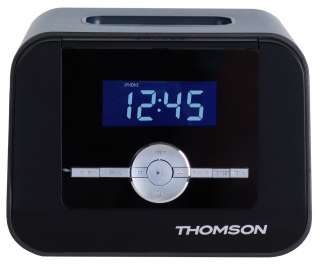 Thomson CR308i Uhrenradio (iPod/iPhone Dock, FM Radio) schwarz