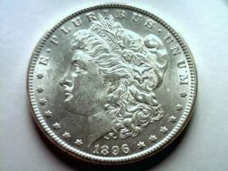 1896 MORGAN SILVER DOLLAR NICE UNCIRCULATED NICE ORIGINAL COIN FROM 