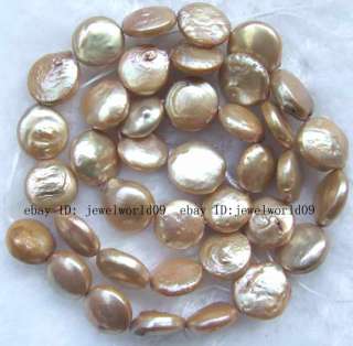 10mm Beautiful Freshwater Pearl Flat Round Loose Beads  