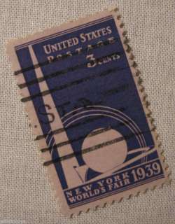 1939 COMMEMORATIVE 3 CENT NEW YORK WORLDS FAIR US 853  