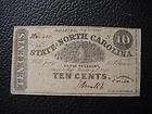 1862 10 Cent North Carolina Confederate Beehive Note #2
