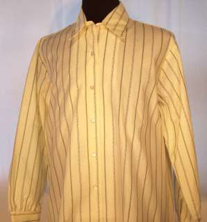 NEW Official GIRL SCOUTS Blouse Shirt 20W yellow Long Sleeve Buttoned 