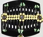 NEW African Butterfly Hair Clip Thick Comb Beada Wire & Flower A29