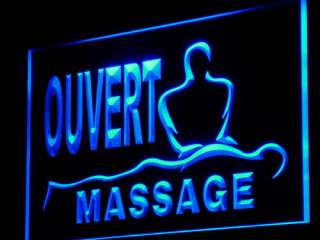 j185 b OUVERT Massage Shop OPEN Decor Neon Light Sign  