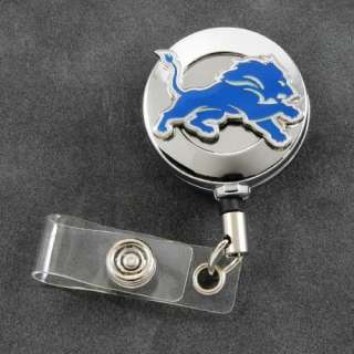 NFL Detroit Lions Retractable ID Badge Holder Reel  