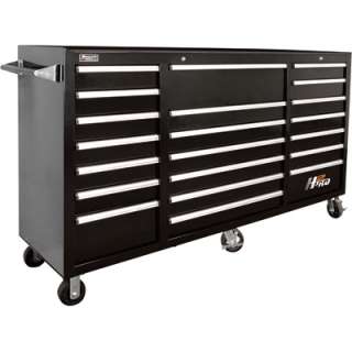   72in 21 Drawer Rolling Tool Cabinet  Black 71 5/8inW BK04021720  