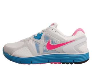 Nike Wmns Lunarglide 3 White Laser Pink Turquoise Womens Running Shoe 