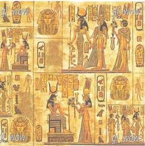 serviettes papier/Napkin/Egypte/Pharaon/hiéroglyphe  