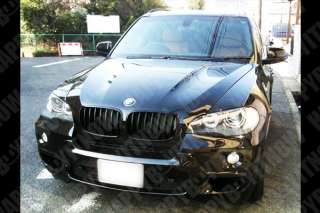 BMW X5 E70 Kidney Front Grille Cover ABS BLACK 07~10 Exclusive 