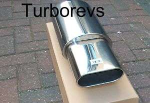 JAGUAR X TYPE S TYPE STAINLESS STEEL EXHAUST BACK BOX 6  