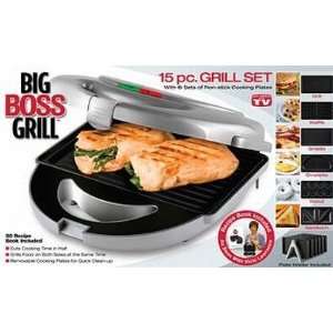  As Seen on TV 8153 Big Boss Grill 15 Piece Grill Set 