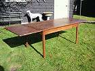 Antique French cherrywood farmhouse table extends to 2.