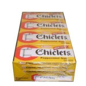 Chiclets Gum Peppermint Flavored 20   12 Piece Packs  