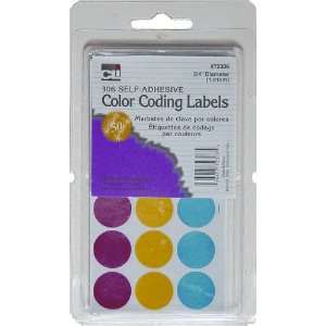  Charles Leonard Labels   Self Adhesive   Color Coding 