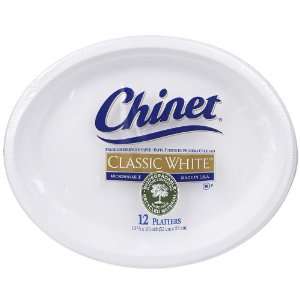 Chinet Classic White Platter, 12 5/8x10 12 ct  Kitchen 