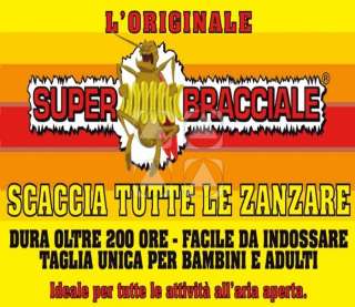 BRACCIALE ANTI ZANZARE E INSETTI ECOLOGICO TAGLIA UNICA  