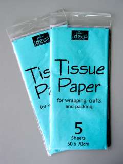 Turquoise Tissue Paper 5 Sheet Pack  