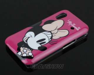 Hot Pink Disney Minnie Mouse Hard Case Cover For Samsung Galaxy Ace 