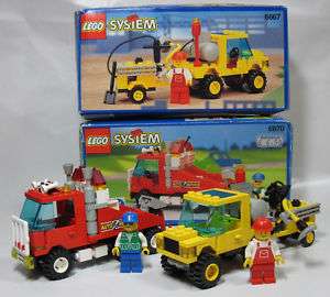 Lego 6670 Rescue Rig And 6667 Pothole Patcher Town Sets  