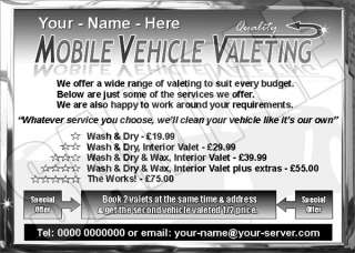 LOW COST MOBILE CAR VALETING BUSINESS   SAVE THOUSANDS  
