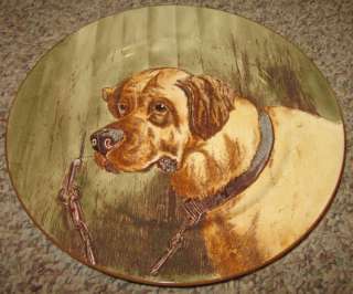 English Mastiff Victorian Dog Series Cauldon Lrg Plate  