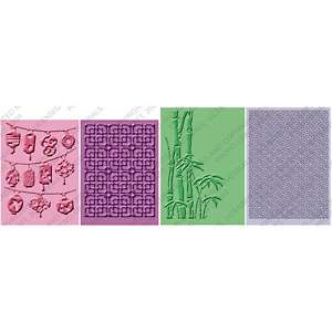 Cuttlebug Embossing Folder Oriental Weave Set