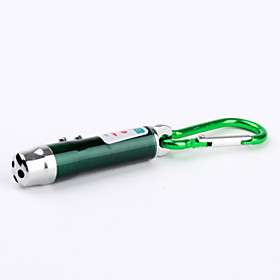 US$ 1.59   Mini White Light, Red Laser and UV Flashlight with Clip 