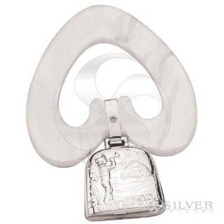  Empire Silver Sterling Teething Ring Birth Record Baby