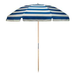  7.5 ft. Acrylic Beach Umbrella by Frankford  Blue White 