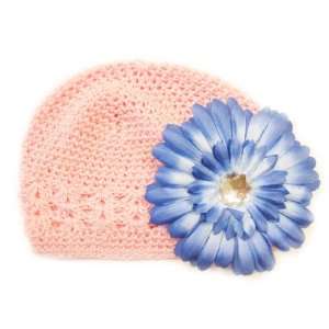   Fits 0   9 Months With a 4 Blue Gerbera Daisy Flower Hair Clip Baby
