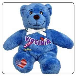    Virginia Symbolz Plush Blue Bear Stuffed Animal Toys & Games