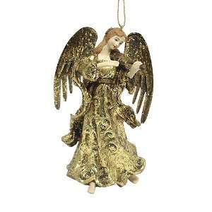   Golden Angel With Violin Christmas Ornament #2512500