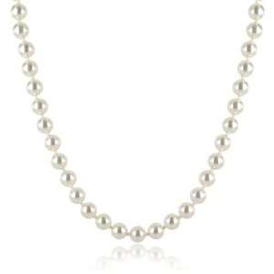  Cream 6mm Simulated Pearl Strand Necklace, 20 Jewelry
