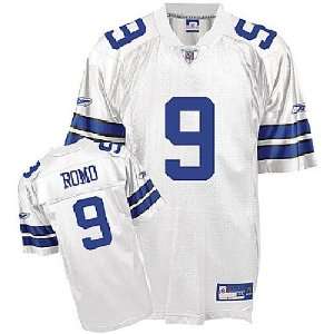  Tony Romo Dallas Cowboys Adult #9 White NFL Replica Football Jersey 