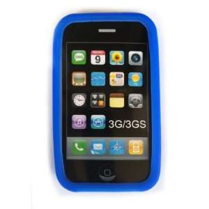  Apple 3G and 3GS iPhone blue silicone Case Office 