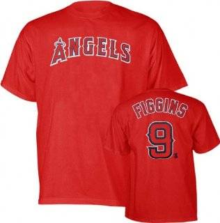   Red Majestic Name and Number Los Angeles Angels of Anaheim T Shirt