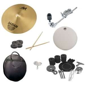   Kit, Cymbal Bag, Snare Head, Drumsticks, Drum Key, and Cymbal Felts