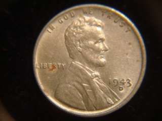 1943 D Lincoln Wheat Cent 1 Steel Penny Nice Coin  